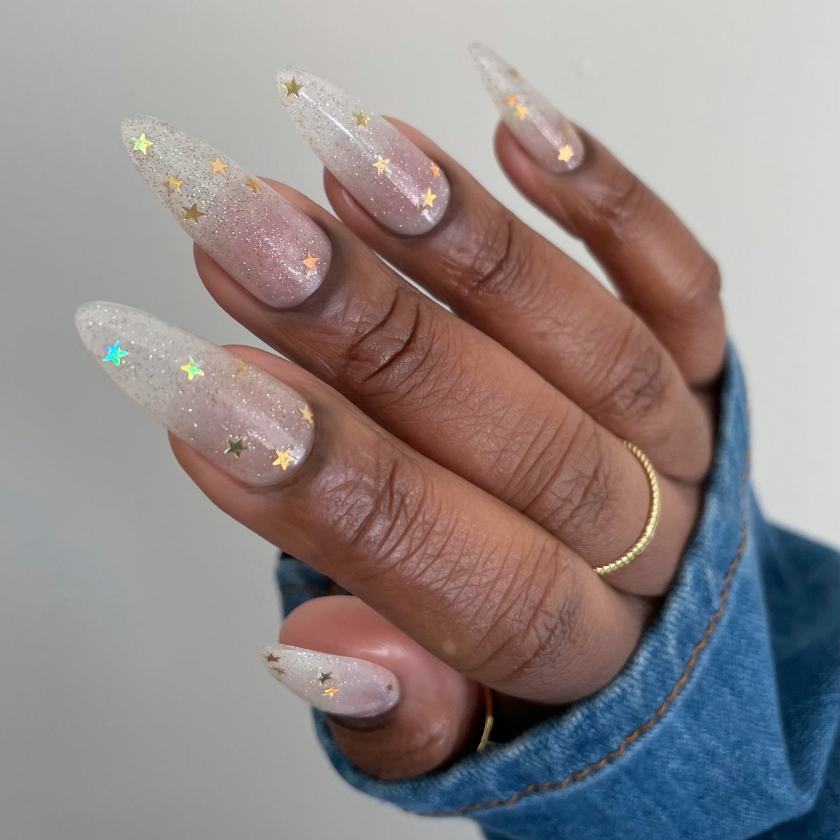 Sparkly Nails, Glitter Nail Polish, Fallen Stars, Full Hand Swatch, deeplydipped