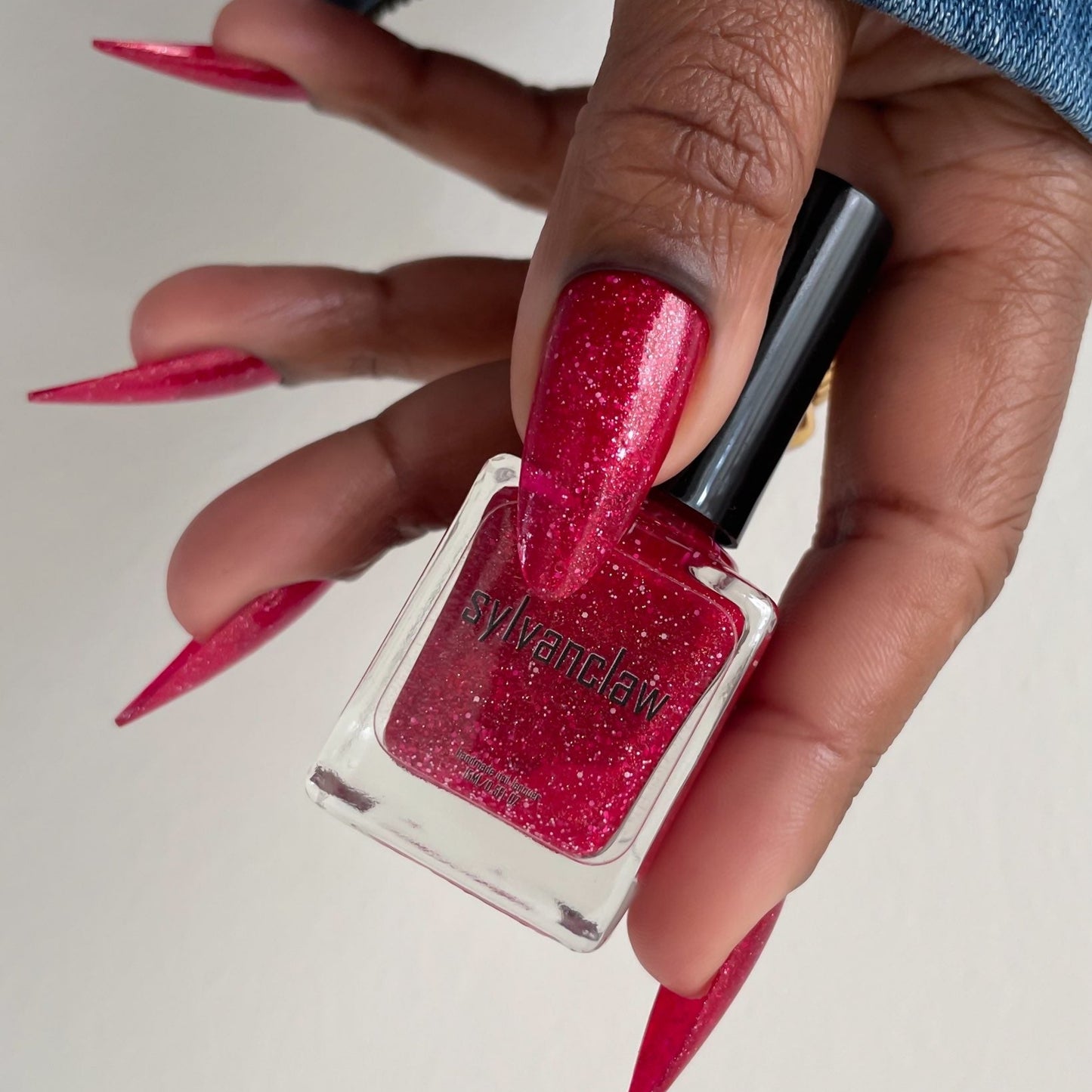 Lady Bird Nail Polish, Jelly Nails, Red Nail Polish, Thumb Bottle Image