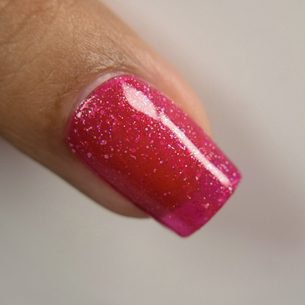 Lady Bird Nail Polish, Jelly Nails, Red Nail Polish, Macro Image