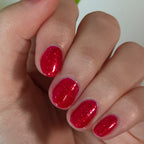 Lady Bird Nail Polish, Jelly Nails, Red Nail Polish, Straight Down Image