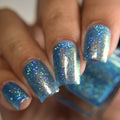 Blue Glitter Nail Polish - Unique Nails - Pondering - Hero Image