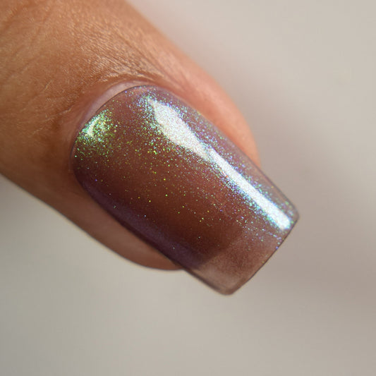 Mushroom Whimsy - Shimmer Nail Polish - Unique Nails - Macro Shot