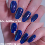 Quick Dry Top Coat-Nail Polish Top Coat-Sylvanclaw-Before and After Pic