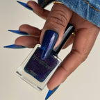 Jelly Nails, Blue Nail Polish, Satin Starlight, Bottle Picture, deeplydipped