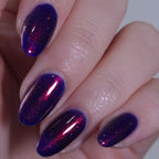 Shimmer Nails, Purple Nail Polish, Candlelit Scrawl, Studio Lighting, sylvanclaw