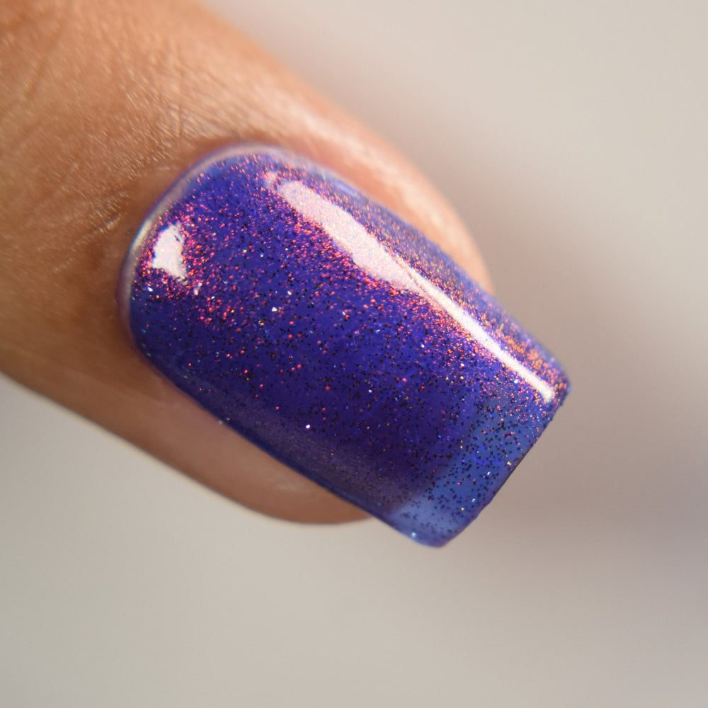 Shimmer Nails, Purple Nail Polish, Candlelit Scrawl, Macro Swatch, thepolishedmage