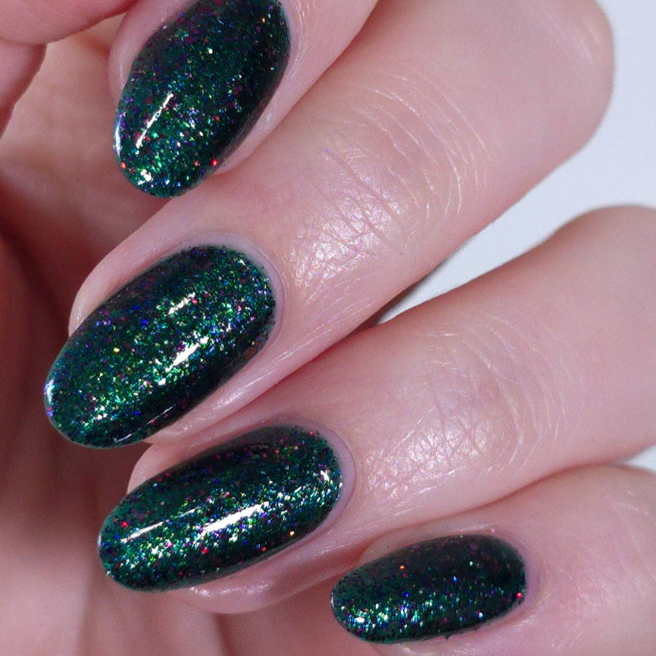 Teal Nail Polish, Glitter Nail Polish, Egoots!,  studio lighting, sylvanclaw