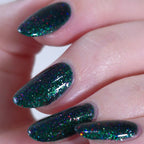Teal Nail Polish, Glitter Nail Polish, Egoots!, Combo Indoor Outdoor Lighting, sylvanclaw