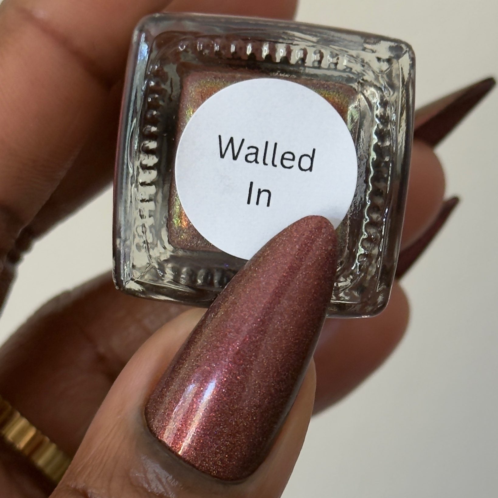 Walled In - Neutral Holographic Nail Polish – sylvanclaw
