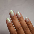Bridal White Shimmer Nail Polish, Shimmer Nails, Bridal Nails, sylvanclaw, Distance Swatch, thepolishedmage