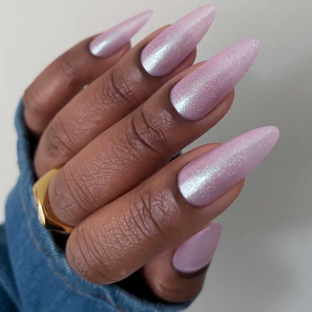 Wingin' It Nail Polish, Pink Nail Polish, Holographic Nail Polish, Shimmer Nail Polish, Claw Image